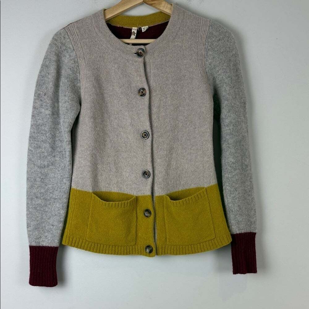 White Stuff Elegant Multicolor Button-Up Cardigan Size Extra Small